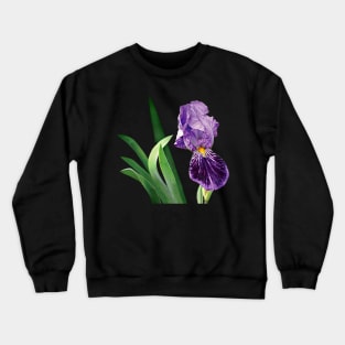 Irises - Striped Purple Iris Crewneck Sweatshirt